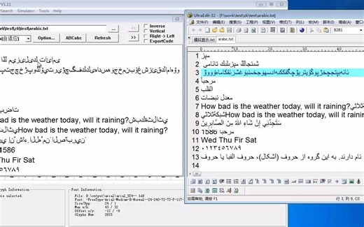 BdfEditor模拟器（小语种显示调试利器）
