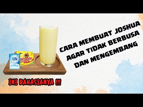 CARA MEMBUAT ES JOSHUA AGAR TIDAK BERBUSA DAN MENGEMBANG | INI RAHASIANYA !!!