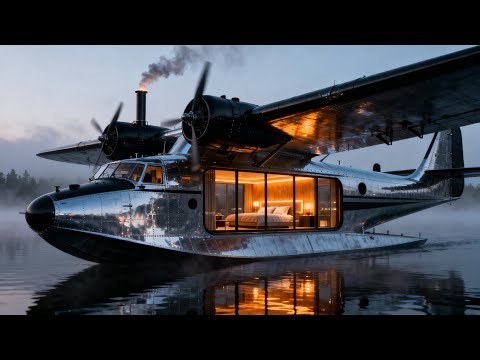 Transforming a PBY Catalina Seaplane into a Floating Lake Villa (Full Process ASMR)