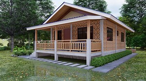 Modern Amakan House Design💚💚💚🫰 . . - Nature-Inspired Amakan House Design Perfect for Every Lifestyle. - Sustainable Living Beautiful Amakan House Design to Inspire you #modernamakanhousedesign #amakanhousedesign #amakanhouseidea | Arkiricz 3D 2.0