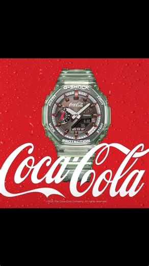 Limited edition G-Shock GA-2100CC-3A collaboration with Coca-Cola to celebrate the 140th anniversary