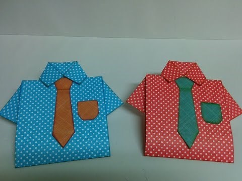 Art and Craft: How to make Shirt Card / Father's day card/ Teacher's day card