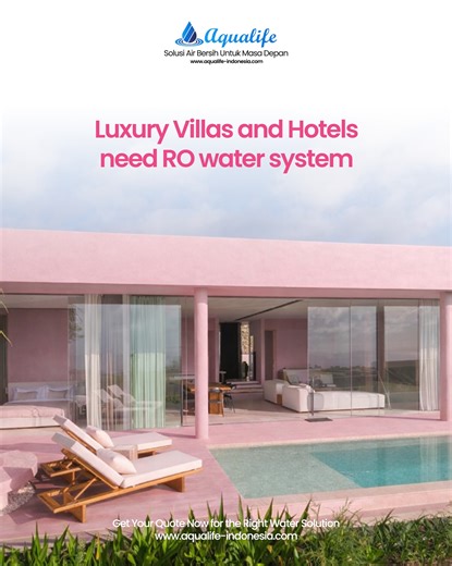 Trust in every drop | Why are villas and hotels switching to RO water systems nowadays? 💧 Is it about taste? Guest safety? Equipment protection? Or higher... | Instagram
