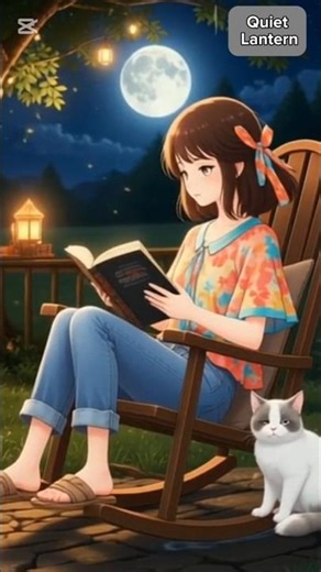 Moonlight & Evening Tea 🌙🍵 | Peaceful Summer Night | Forest Lantern #asmr #ghibli #forestcabin