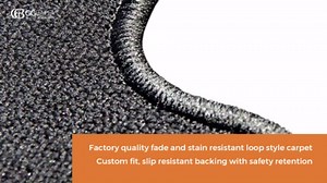 GGBAILEY Black Loop Trunk Mat Floor Mats Custom-Fit for Ford Focus SVT 2002-2004