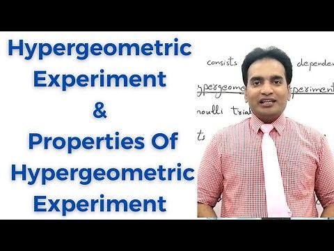 Hypergeometric Experiment | Properties of Hypergeometric Experiment Statistics By Muhammad Usman