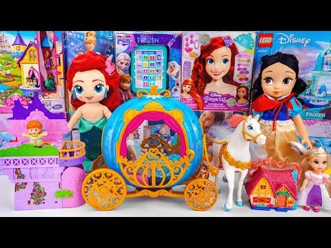 Unboxing Disney Princess Toys | Rapunzel's Stacking Castle Toy | Cinderella's Rolling Carriage Toy