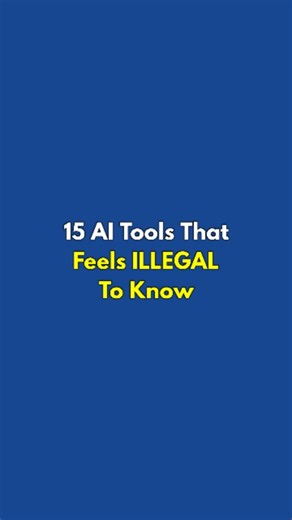 Mavi || Social Media Marketer || AI Expert | 15 AI Tools That Feels lLLEGAL To Know 1. ChatGPT.com – answers everything 2. RecCloud.com – translate videos 3. Krea.ai – create logos 4.... | Instagram