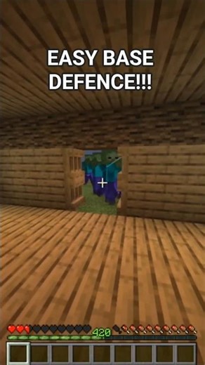 EASY BASe DEFENCE #minecraft #shorts
