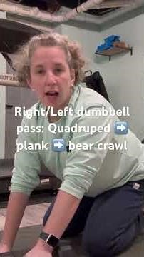 Right/Left dumbbell pass: Quadruped ➡️ plank ➡️ bear crawl. More tips on IG @mintconditionpt