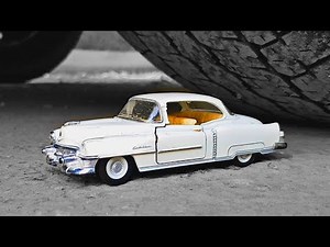 CRUSHING THINGS WITH CAR WHEEL | CAR vs CADILLAC TOY CAR | Satisfying and Relaxing Video