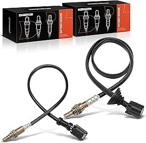 A-Premium O2 Oxygen Sensor Compatible with Honda Civic 2006 2007 2008, 2.0L, Upstream and Downstream, 2-PC Set