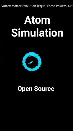 Atom Simulation #coding #physics