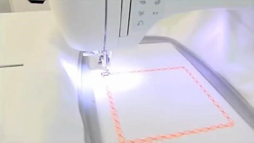 Watch the Singer Legacy SE300 stitch out a design!