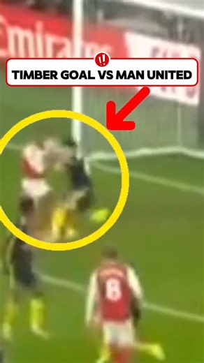 TIMBER INSANE GOAL TODAY vs Man United #footballshorts