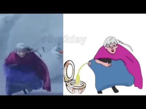 Elsa Frozen 2 Face Her Biggest Fear funny Drawing memes Try not To laugh #live2day #elsa