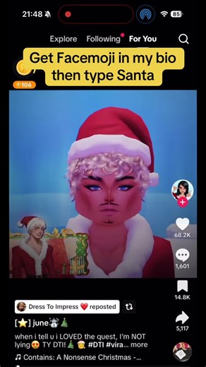 Discover Hidden Effects with Facemoji Santa