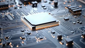 Photolithography Process with Wafer and Blue Laser Light Stock Video