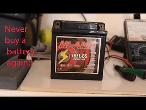 How to bring your motorcycle battery back to life (DIY)