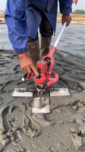 Most Satisfying Concrete Finishing Machine! 🏗️✨