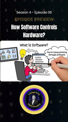 How Software Controls Hardware? (S4-E7 Preview) | In Simple Terms with Satish Choudhary