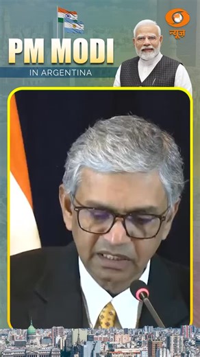 #LIVE | The Prime Minister @narendramodi thanked President @javiermilei for extending strong support following the recent terrorist attack in Pahalgam terror and appreciated Argentina’s solidarity during this difficult time. It is expected that the visit will further strengthen the strategic partnership between India and Argentina and allow us to explore new avenues of cooperation across a wide range of sectors: @meaindia #PMInArgentina #Argentina | DDNewsLive