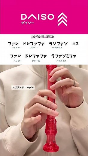 ソプラノ💝ダイソー💝かんたんバージョン #ソプラノリコーダー #ダイソー