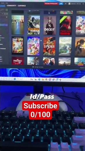 10+ Games free steam account free #shorts