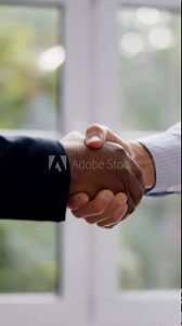 African Man Handshake With Partner