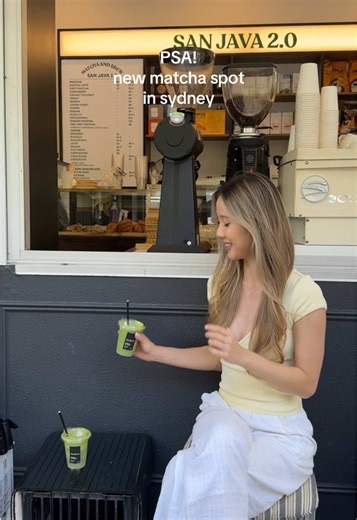 📍 san java 2.0 staff here are so cute and i love that sweetness is so adjustable, and so many drinks to choose from (and pastries) #matcha #sydneyfood #sydneycafe #sydneylife #cafehop