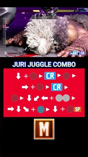 Modern juri Corner Juggle Combo #moderncontrol #sf6juri