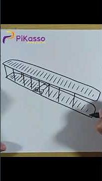 How to Draw The Wright Brother’s Airplane Easy in Less Than One Minutes