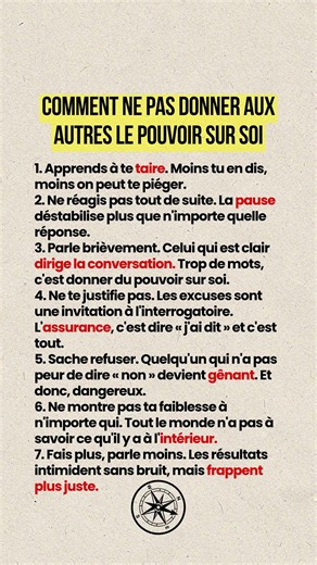 🧠 7 règles pour s'imposer #citations #motivation #citationsprofondes