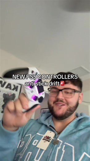 I was searching anti stick drift PS5 controller because I was tired of dealing with stick drift on stock ones. These have LED lights and back controls and honestly feel way smoother right away. #ps5controller #gamingcontroller #gamingsetup #consolegaming #gamers