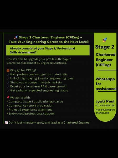 Done your Skill Assessment? Are you looking out for CPEng services now? Let us Know! Jyoti Paul Skill Assessment Expert 61 485 825 758 #migration #australianmigration #australianmigration #australian #engineers #engineer #visa #cpeng #engineering #engineeringstudent #engineeringinaction #engineeringlife #mechanicalengineering #aeronauticalengineering