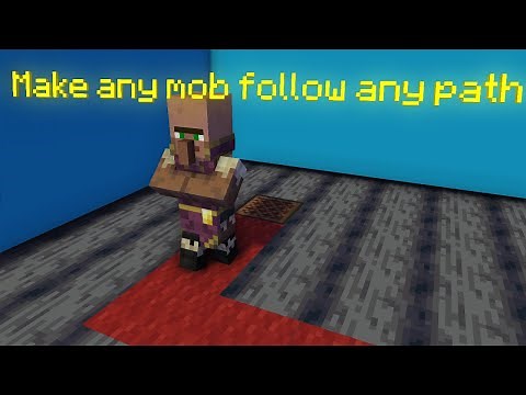 How to make a mob follow a path in Minecraft Bedrock Edition! || Anni Boy