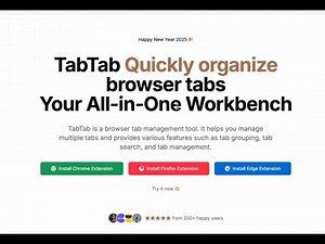 TabTab 浏览器标签页管理工具演示