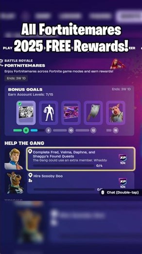 ✅How to get FREE Fortnitemares Rewards 2025