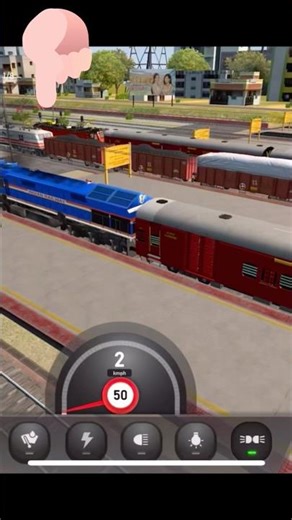WDG-4 ICF Red 🚆 | Chennai to Arakkonam | Indian Train Simulator #shorts #train #india #2k