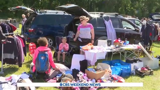 27K views · 90 reactions | Like an American garage sale, “car boot sales” are booming in Britain as many feel the impact of rising inflation. | CBS Evening News | Facebook