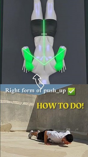 HOW TO DO RIGHT FORM OF PUSH_UP✅️