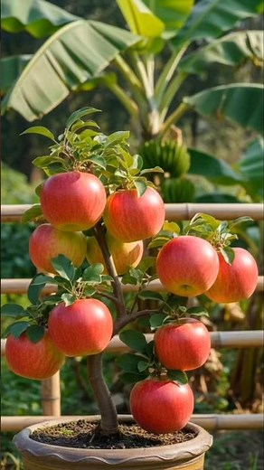 🍎 Growing Apples in a Pot? You Won’t Believe This 😍🌱 #Shorts