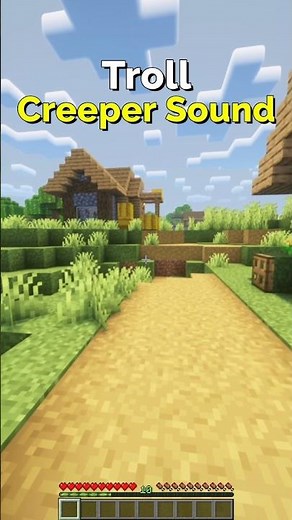 How to Make a Creeper Sound Troll in Minecraft – Funny Prank | CupSapling #minecraft #shorts #funny