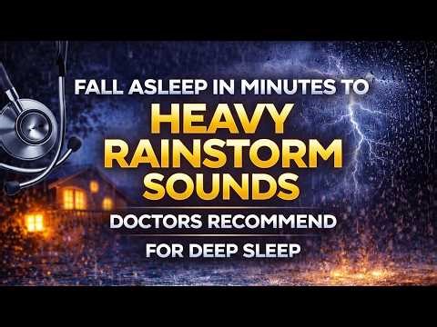 Fall Asleep in Minutes to Heavy Rainstorm Sounds Doctors Recommend for Deep Sleep