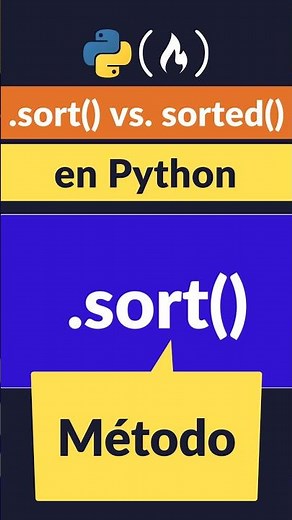 Python Diferencia entre .sort() y sorted() para Ordenar una Lista #Shorts