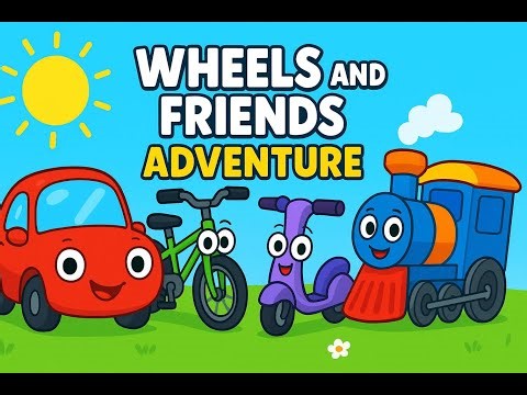 Wheels and Friends: Cute Adventures of Cars, Bikes, Scooters & Trains!