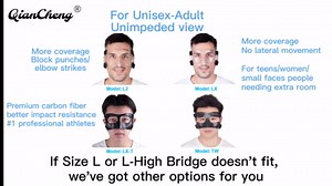 Qiancheng Nose Guard Face Shield L5 - High Nose Bridge with Silicone Gel Protective Pads for Sports