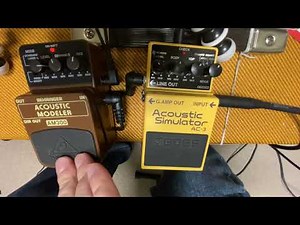 Boss AC-3 Acoustic Simulator VS Behringer AM300 Acoustic Modeler