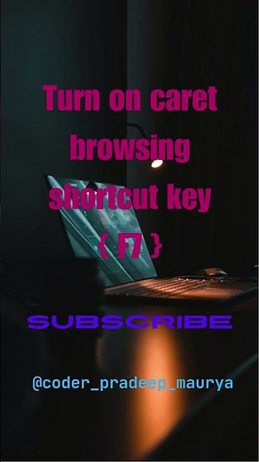 How To turn on caret browsing #shortcutkeys #windows11 ‪@Coder_Pradeep_Maurya‬#shortcutkeys