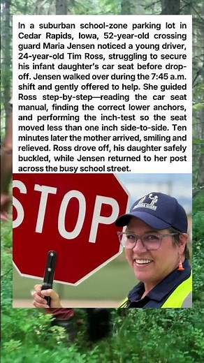 Crossing Guard Teaches Driver To Install Car Seat